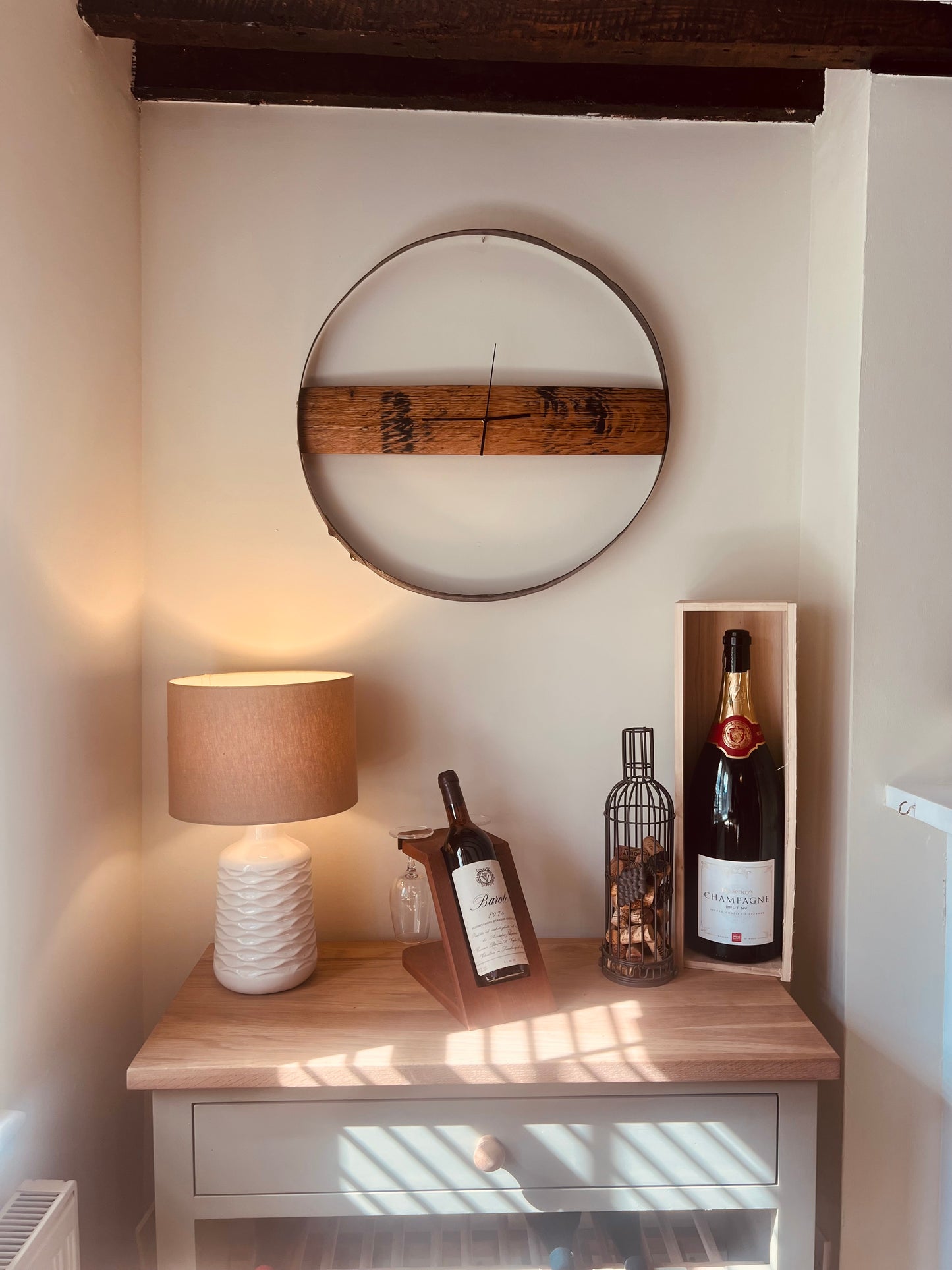 Kingsley Barrel Stave Clock