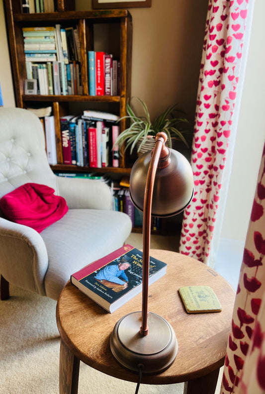 Kingsley Barrel Reading Table