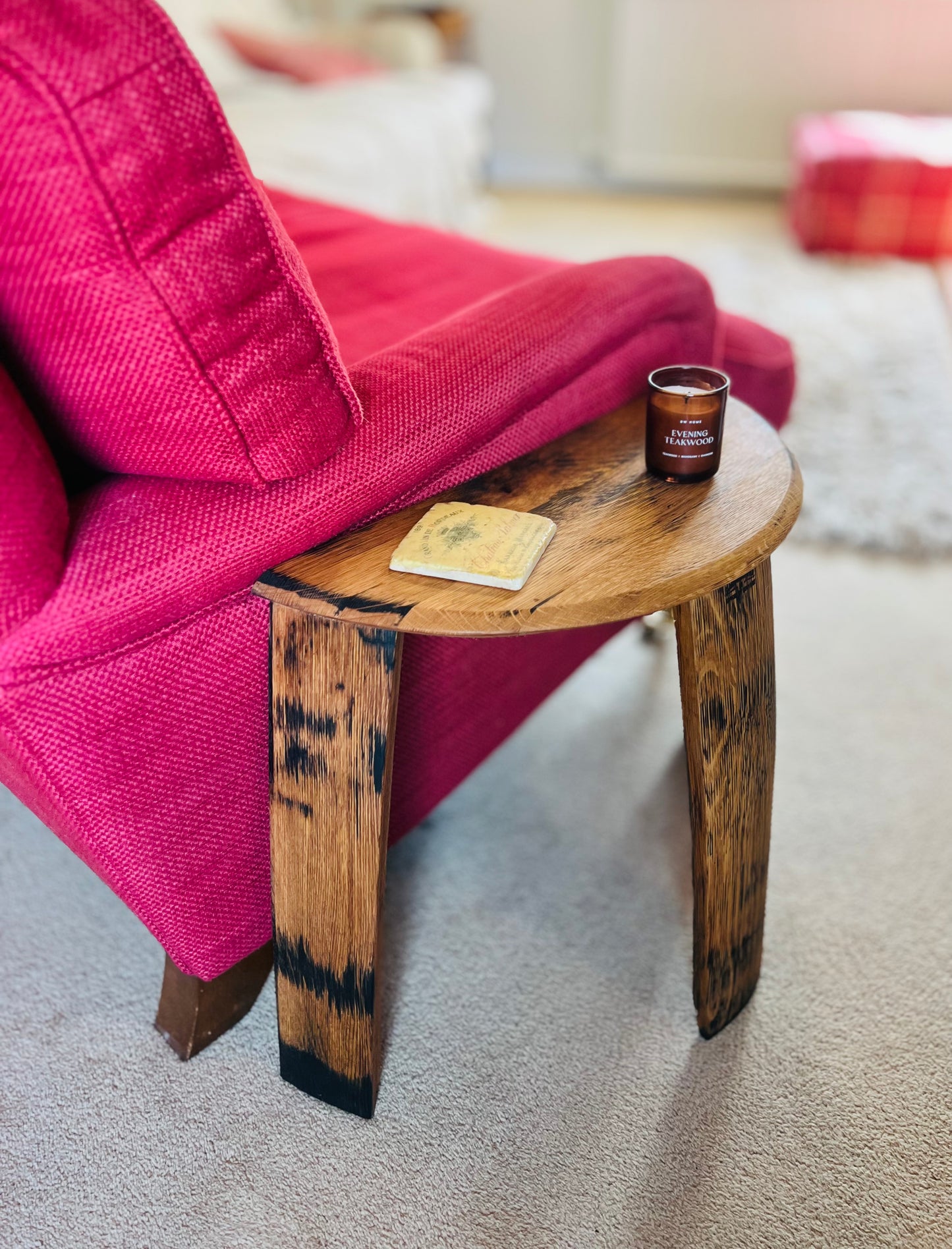 Kingsley Half Barrel Side Table