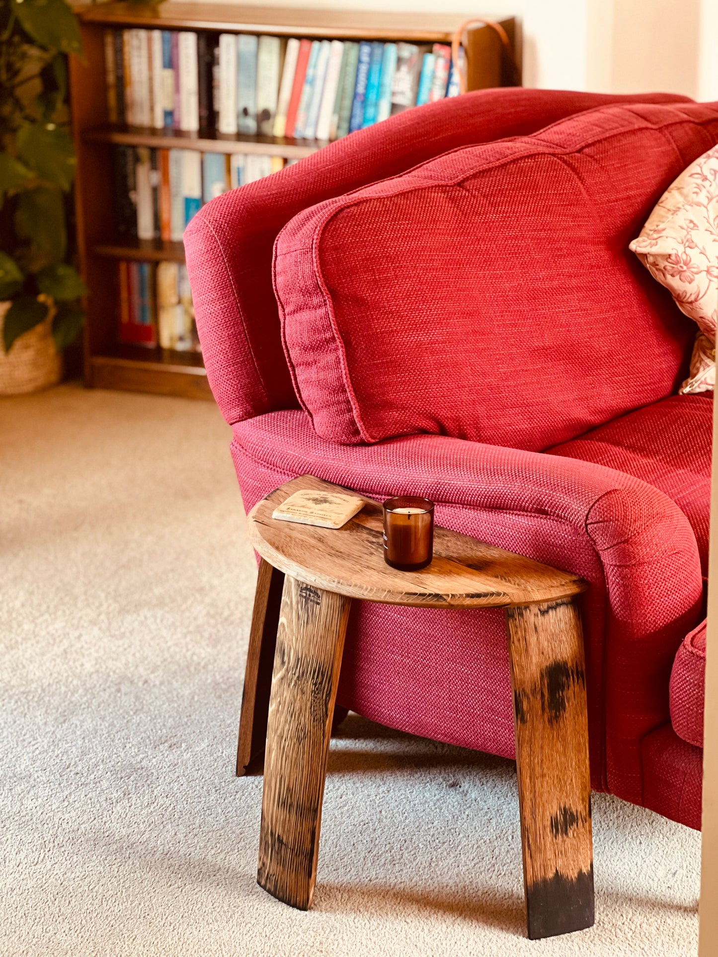 Kingsley Half Barrel Side Table