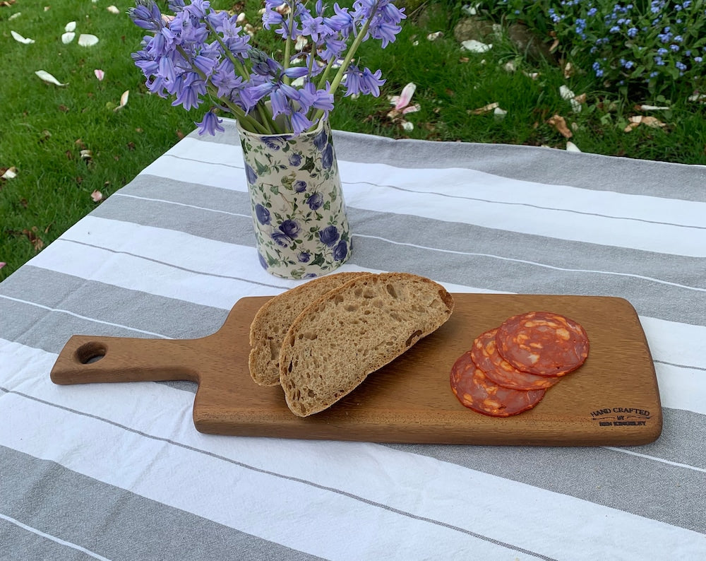 Kingsley Iroko serving board
